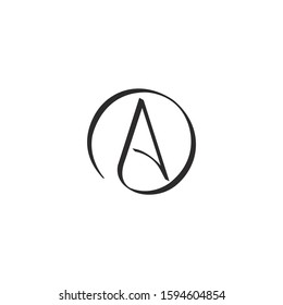 Atheism icon on a white background