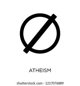 atheism icon. atheism symbol design from Religion collection. Simple element vector illustration on white background.