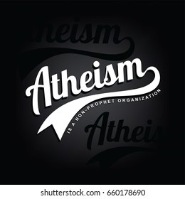 atheism is a non prophet organization - retro varsity - against religious ignorance