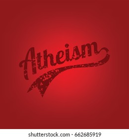 atheism theme - against religious ignorance campaign - vector art