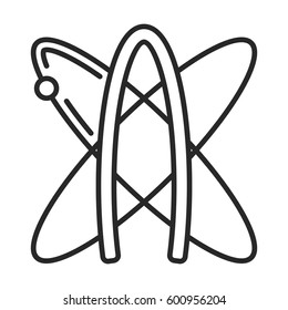 atheist symbol vector icon in simple outline style. This icon are perfect for your websites and applications.