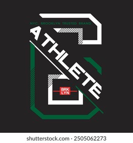 athelete division  design typography vector illustration