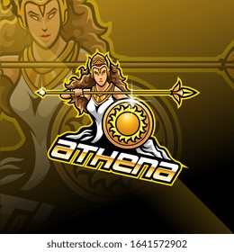 Athena esport mascot logo design