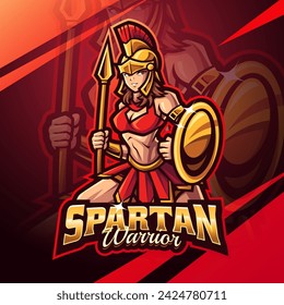 Athena esport mascot logo design svg