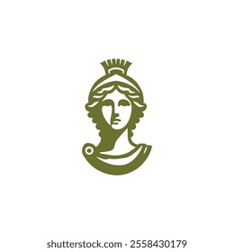 Athena goddess logo for sale, marketable.