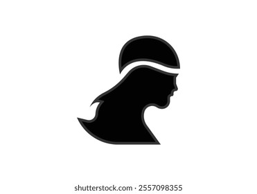 Athena the goddess vector logo design