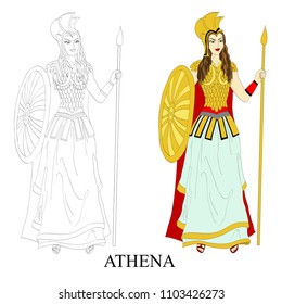 Athena the goddess of war in ancient Greece