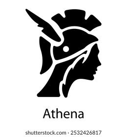 Athena icon in filled style
