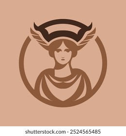 Athena Icon Logo Design Template