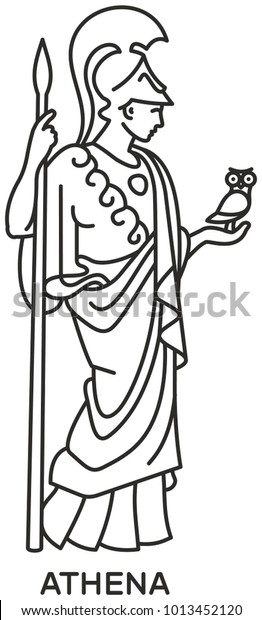 Download Athena Icon Svg Compatible Line Draw Stock Vector Royalty Free 1013452120