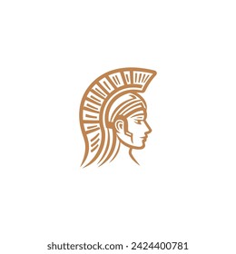 Plantilla de diseño de icono de logotipo de arte en línea Athena