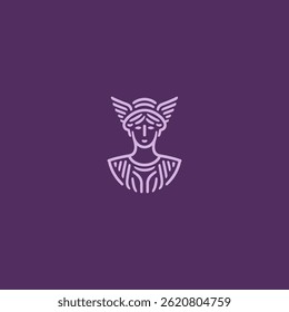 Athena logo with strong, graceful line art silhouette.