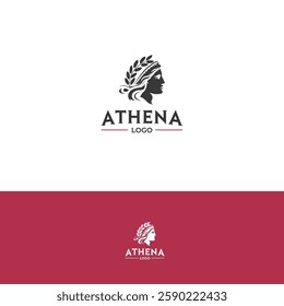 Athena vector logo design template