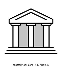athens thin line vector icon