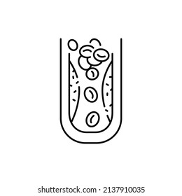 Atheroma Color Line Icon. Human Diseases.