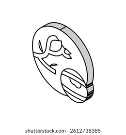 atheroma disease isometric icon vector. atheroma disease sign. isolated symbol illustration