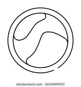 atherosclerosis heart line icon vector. atherosclerosis heart sign. isolated contour symbol black illustration