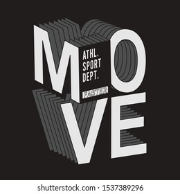 Athetic sport typography, tee shirt graphics, vectors