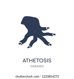 Athetosis icon. Athetosis filled symbol design from Diseases collection. Simple element vector illustration on white background
