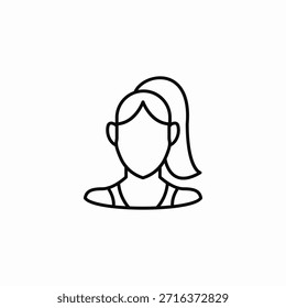 athlete account icon sign vector