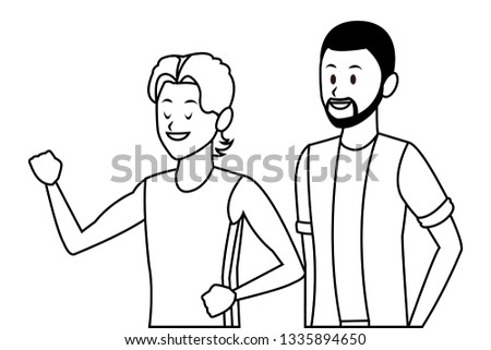 athlete and afroamerican man