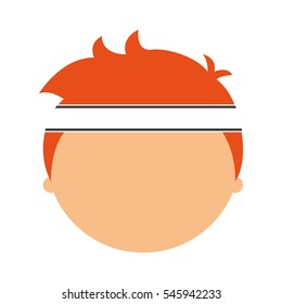 athlete avatar character icon vector illustration design