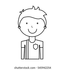 athlete avatar character icon vector illustration design
