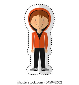 athlete avatar character icon vector illustration design