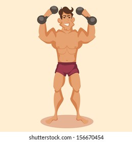 athlete with a barbell