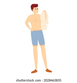 Athlete bath icon cartoon vector. Water pool. Sport swimmer