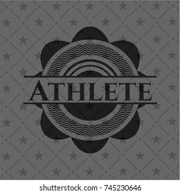 Athlete black emblem. Vintage.
