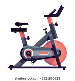 Athlete cycling design over white