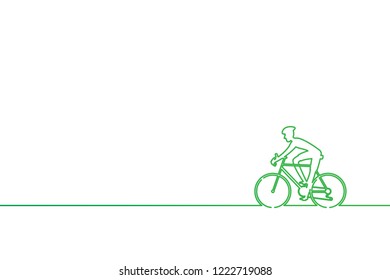 Athlete cyclist background. Vector illustration of cycling sport concept