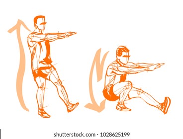 Athlete Doing Pistol Squat