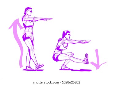 Athlete Doing Pistol Squat