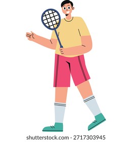 Ilustración multicolor plana del atleta