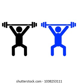 Athlete glyph icon