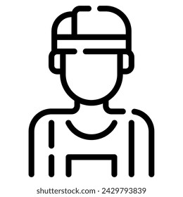 Athlete icon illustration for web, app, infographic, etc
