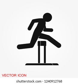 Athlete icon isolated on background vector illustration