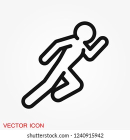 Athlete icon isolated on background vector illustration