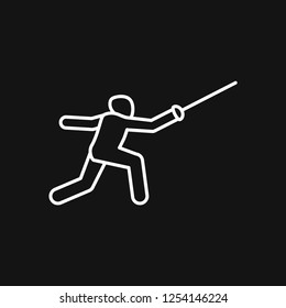 Athlete icon isolated on background vector illustration