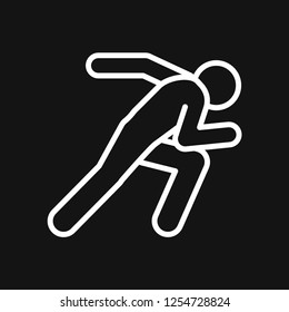 Athlete icon isolated on background vector illustration