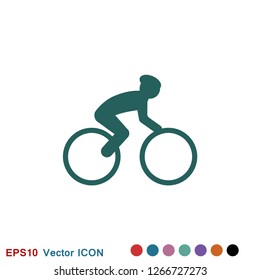 Athlete icon isolated on background vector illustration