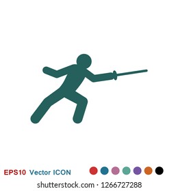 Athlete icon isolated on background vector illustration