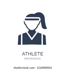 athlete icon. Trendy flat vector athlete icon on white background from Professions collection, vector illustration can be use for web and mobile, eps10