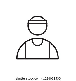 athlete icon vector