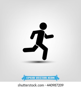 Athlete icon vector illustration eps10.