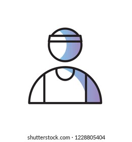 athlete icon vector. job icon modern style