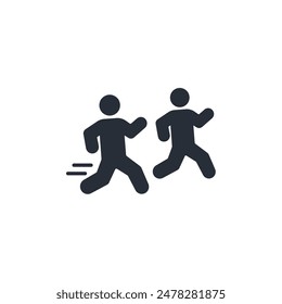 athlete icon. vector.Editable stroke.linear style sign for use web design,logo.Symbol illustration.