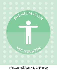 Athlete Icon for Web. Application, Software & Graphic Design.